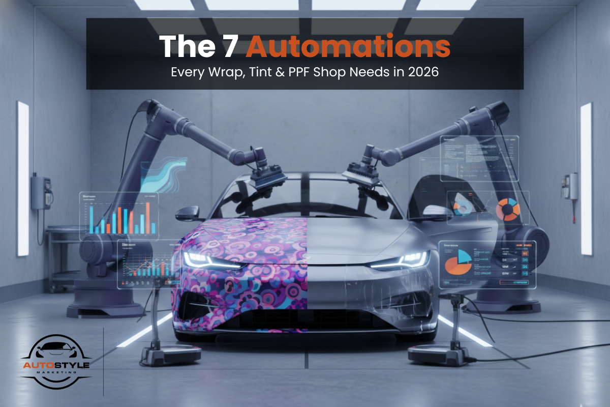 The 7 Automations Every Wrap, Tint & PPF Shop Needs in 2026
